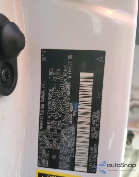 2013 Lexus Rx 350 Base from USA, damaged, VIN 2T2BK1BA3DC160881